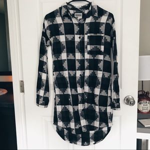 flannel tunic